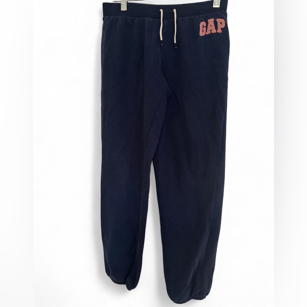 GAP Kids Navy blue Sweatpants with pink glittery Logo size XXL 14